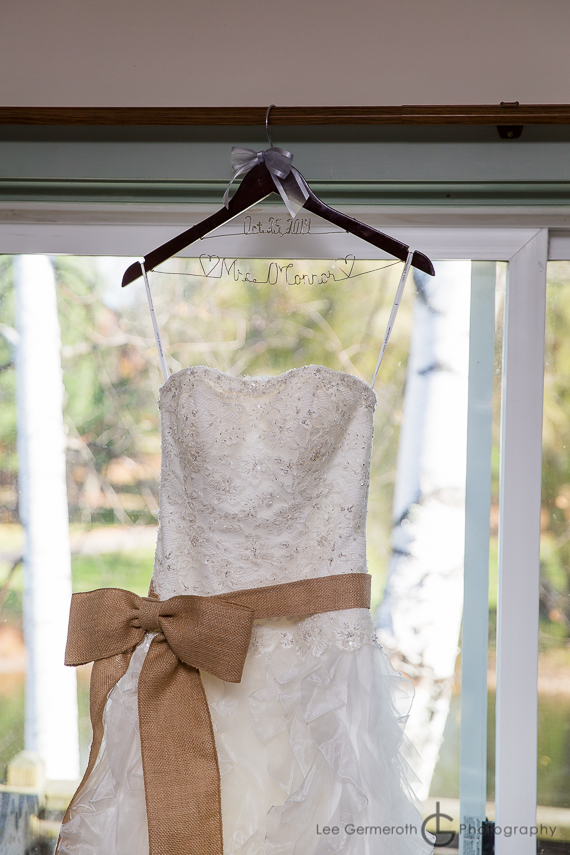 Hanging Dress - Alysons Orchard wedding by New England Wedding Photographer Lee Germeroth Photography