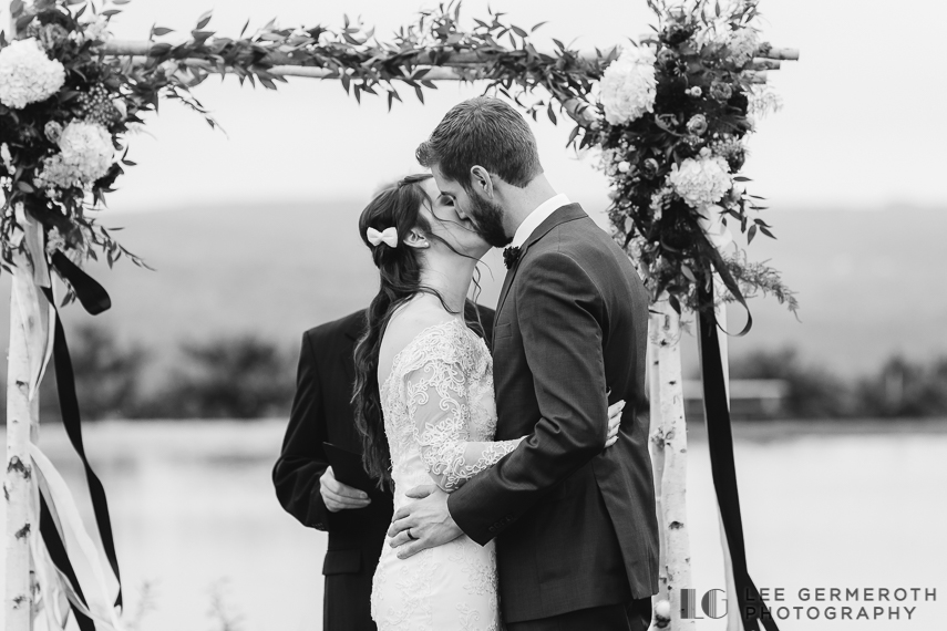 First Kiss -- Alyson's Orchard Fall Wedding Photography by Lee Germeroth Photography