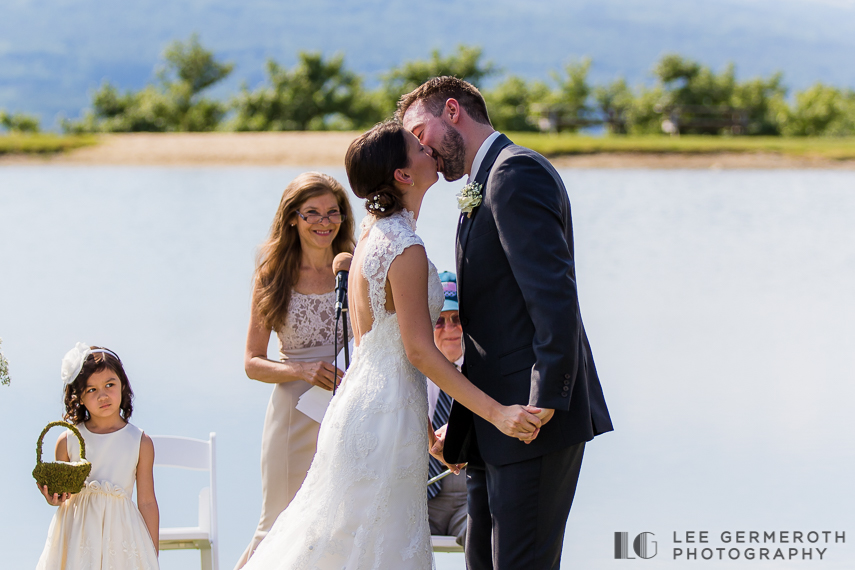 First Kiss - Alyson's Orchard Wedding Photography by Lee Germeroth Photography