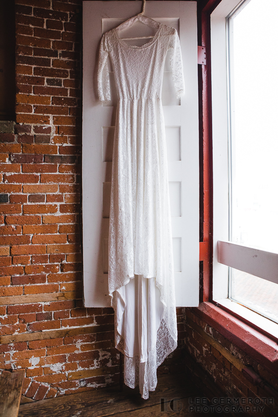 Bride's Dress -- Belknap Mill Wedding Photography by Lee Germeroth Photography