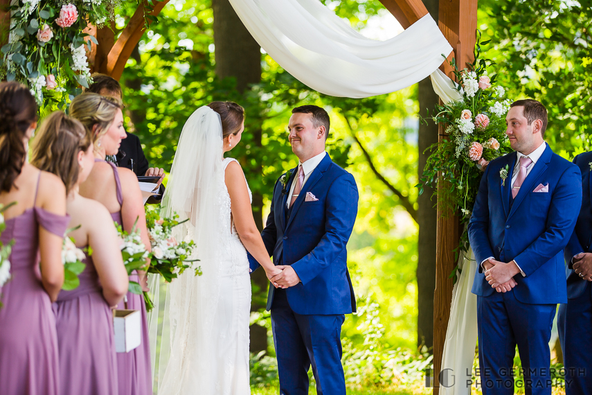 Wedding Ceremony - The Barn at the Bellows Walpole Inn Wedding Photography by Lee Germeroth Photography