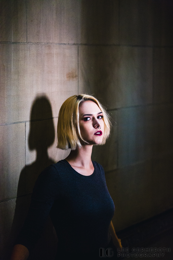 Stairwell -- Boston Public Library -- Boston, MA Fashion Model Shoot by Lee Germeroth Photography