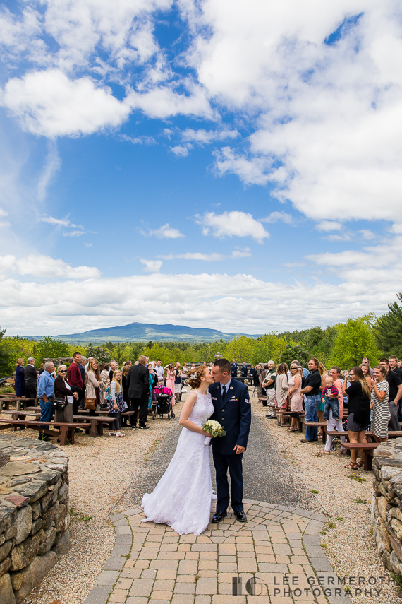 After the Ceremony -- Cathedral of the Pines Rindge NH wedding by Lee Germeroth Photography