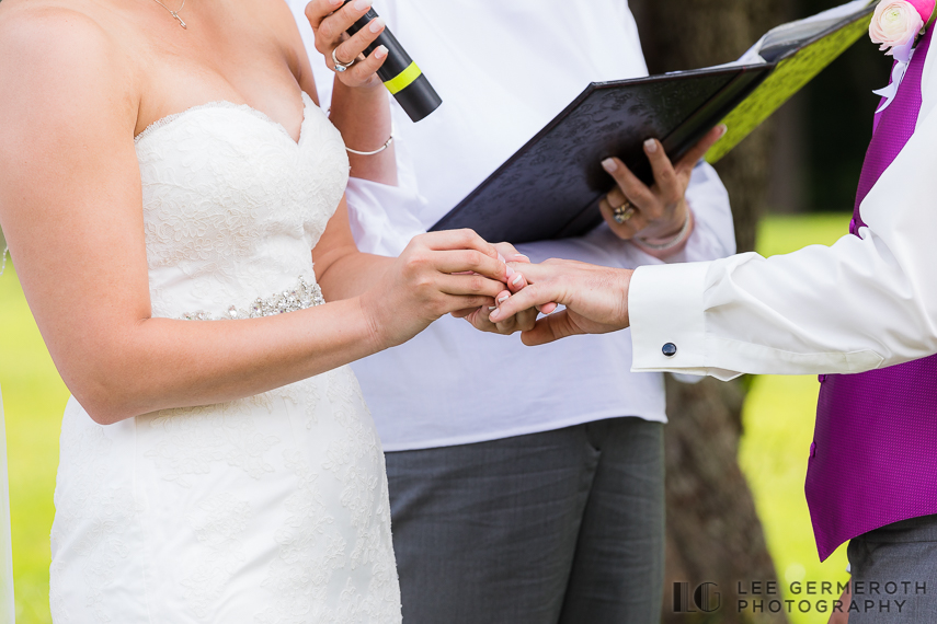 Ring Exchange Ceremony - Chesterfield NH Wedding Lee Germeroth Photography