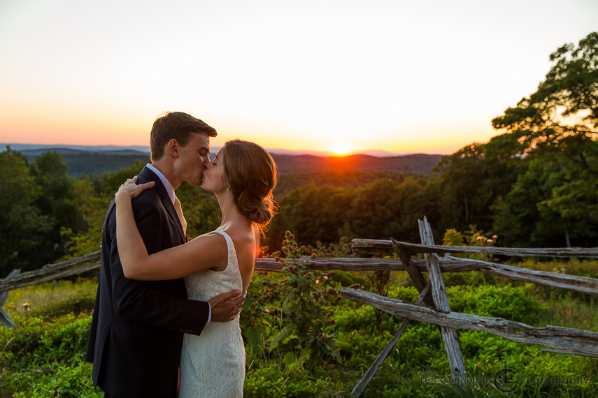 Sunset Photo Cobb Hill Wedding in Harrisville by Lee Germeroth Photography