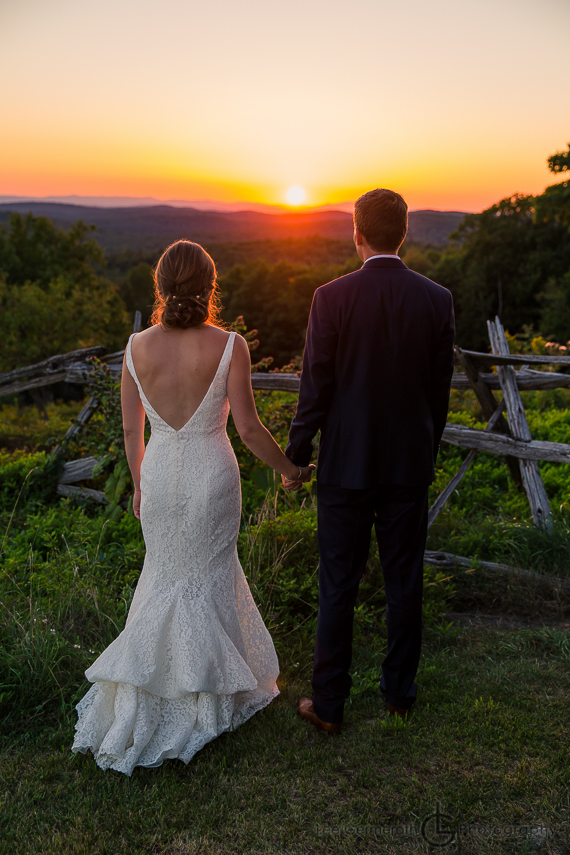 Sunset Photo Cobb Hill Wedding in Harrisville by Lee Germeroth Photography