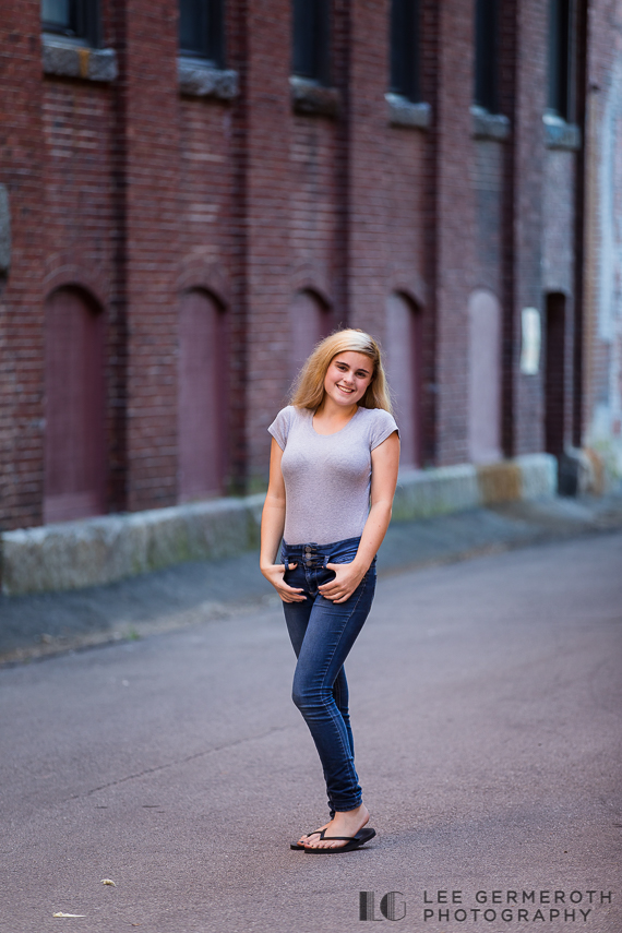 Downtown Dover NH Senior Portrait Photos by Lee Germeroth Photography