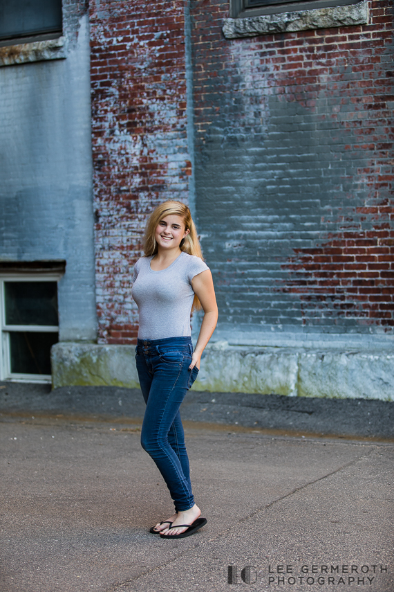 Downtown Dover NH Senior Portrait Photos by Lee Germeroth Photography