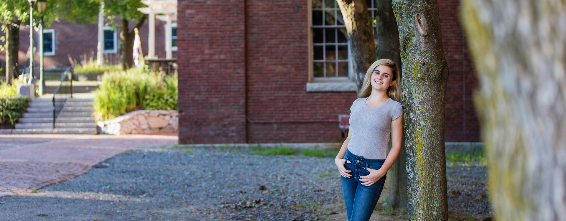 Downtown Dover NH Senior Portrait Photos by Lee Germeroth Photography