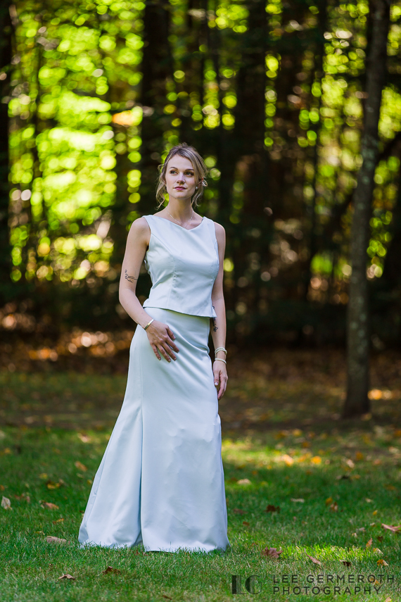 Bridal portrait -- Hidden Hills Rindge NH Wedding by Lee Germeroth Photography