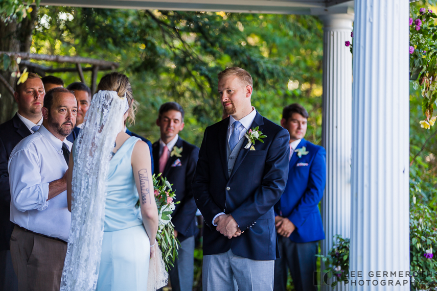 Ceremony -- Hidden Hills Rindge NH Wedding by Lee Germeroth Photography