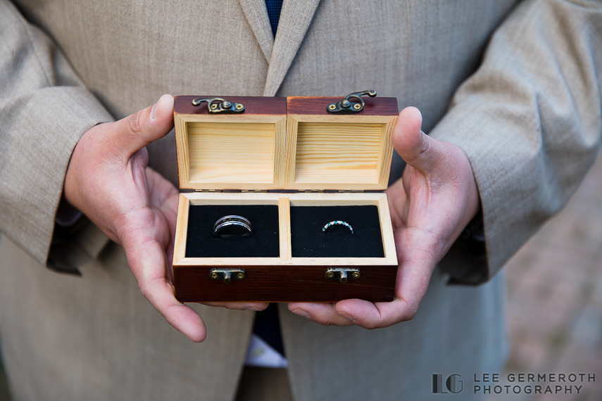 Ring box detail | Hidden Hills Estate Rindge NH Wedding Photography by Lee Germeroth Photography