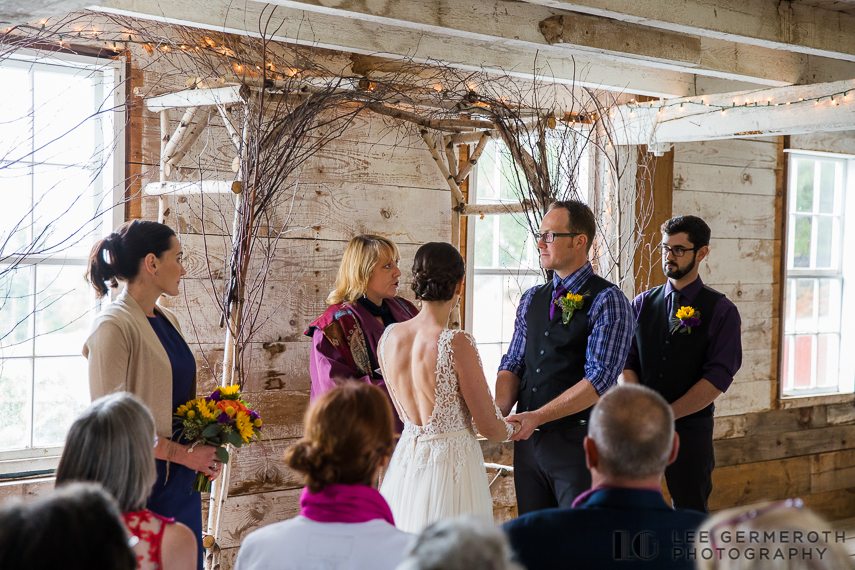 Ceremony -- Inn at Valley Farms Walpole NH Wedding by Lee Germeroth Photography