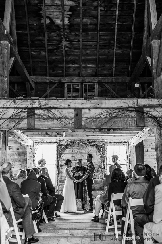 Ceremony -- Inn at Valley Farms Walpole NH Wedding by Lee Germeroth Photography