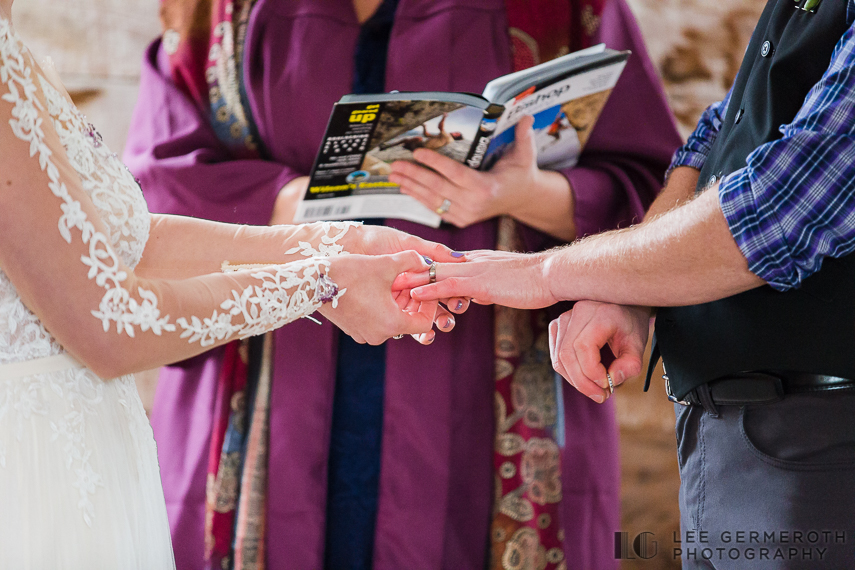 Ring exchange -- Inn at Valley Farms Walpole NH Wedding by Lee Germeroth Photography
