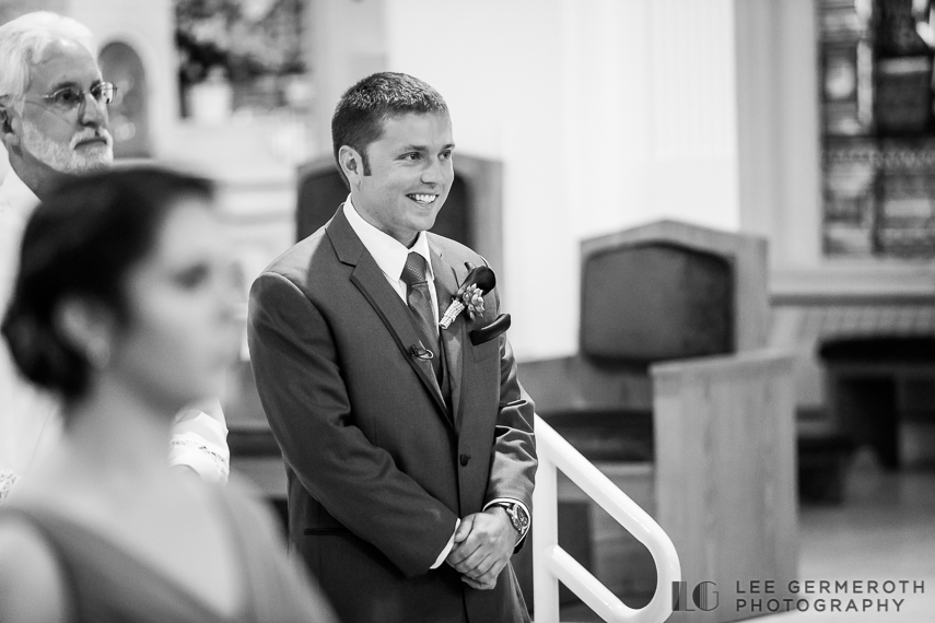 Grooms First Look - Keene Country Club Wedding by Lee Germeroth Photography