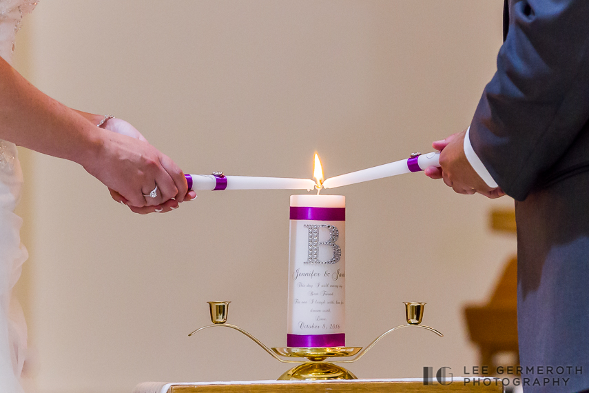 Unity Candles - Keene Country Club Wedding by Lee Germeroth Photography