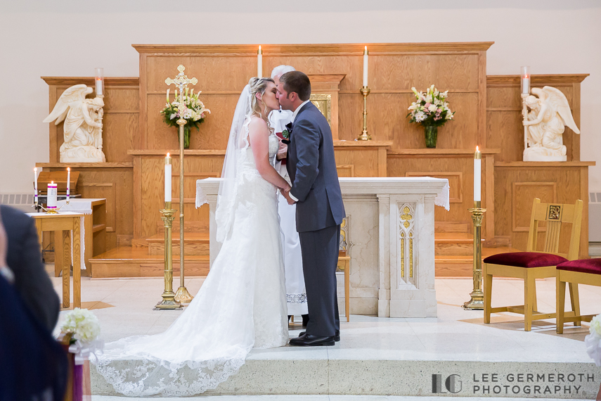 First Kiss - Keene Country Club Wedding by Lee Germeroth Photography