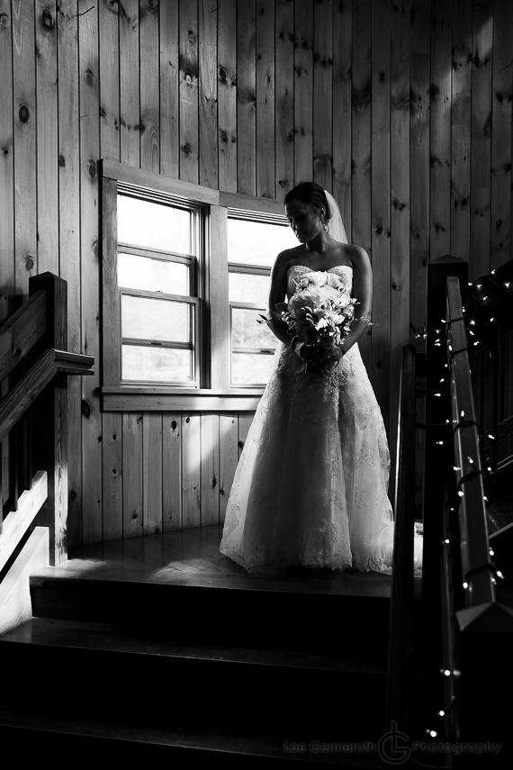 Bridal Photo at Stonewall Farm in Keene NH by Wedding Photographer Lee Germeroth