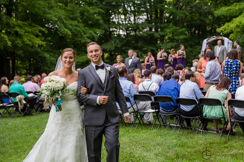 Ceremony Photo at Stonewall Farm in Keene NH by Wedding Photographer Lee Germeroth