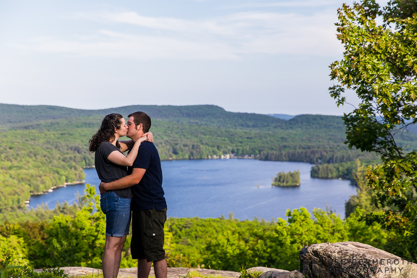 Lakes Region NH mountaintop engagement session by Lee Germeroth Photography