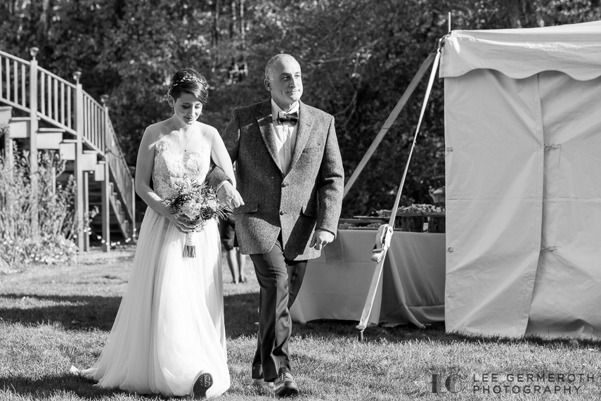 Bride walking down aisle -- Londonderry Wedding Photography by Lee Germeroth Photography