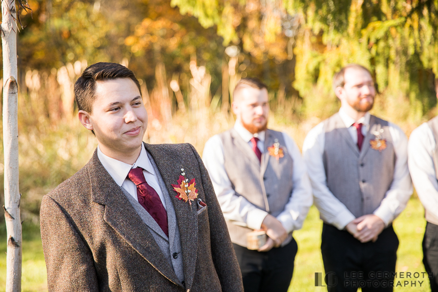 Groom's first look -- Londonderry Wedding Photography by Lee Germeroth Photography