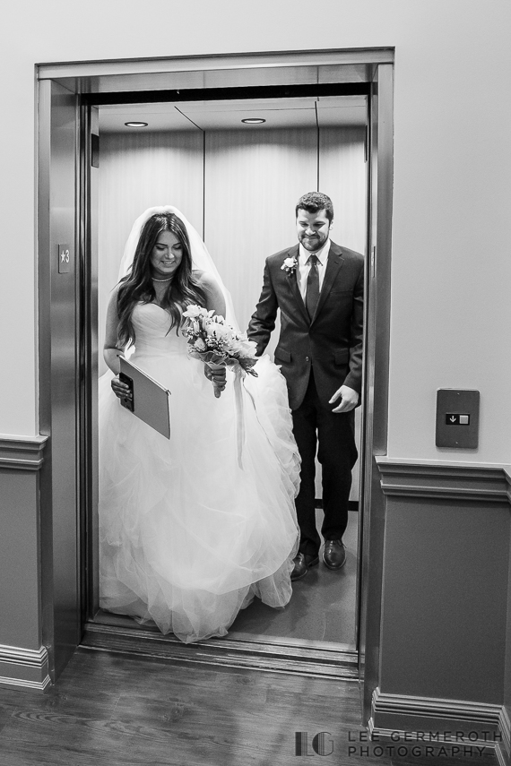 Right Before Ceremony -- Manchester NH City Hall Elopement Wedding by Lee Germeroth Photography