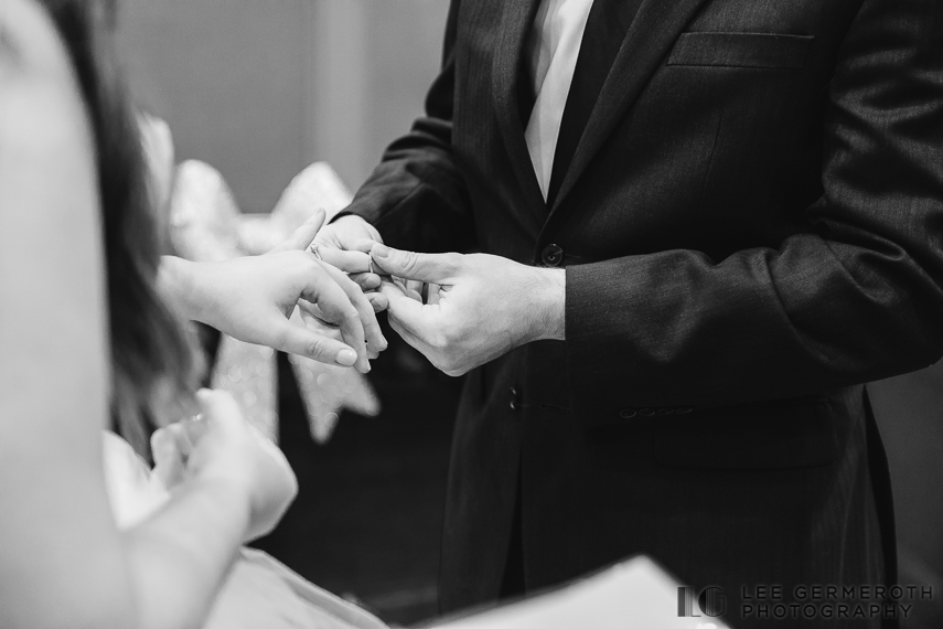 Ring Exchange -- Manchester NH City Hall Elopement Wedding by Lee Germeroth Photography