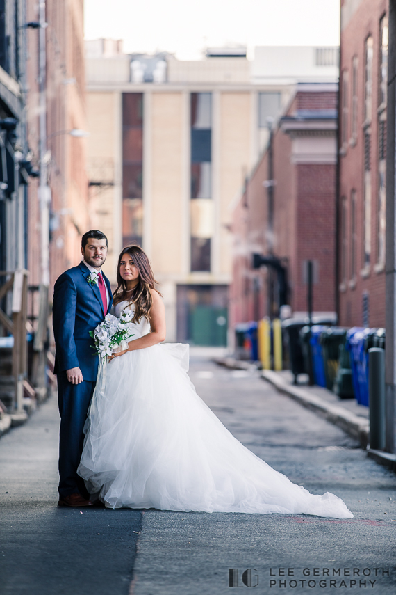 Creative Portrait -- Manchester NH City Hall Elopement Wedding by Lee Germeroth Photography