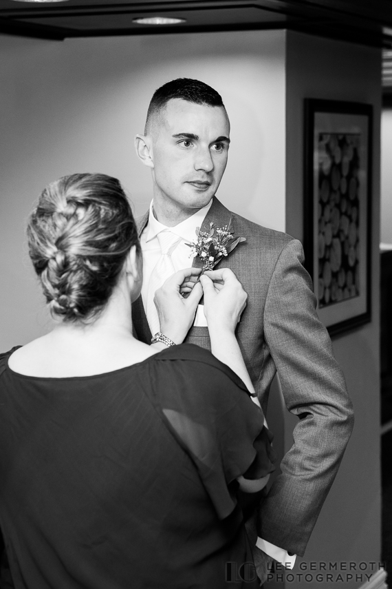 Groom prep -- Mount Ascutney Resort Wedding by Lee Germeroth Photography