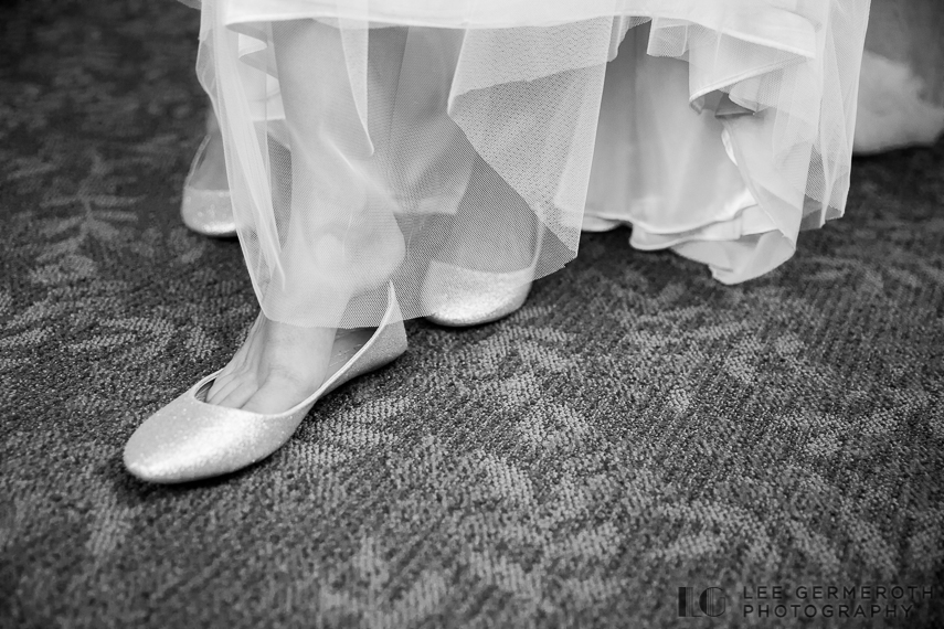 Bride's shoes -- Mount Ascutney Resort Wedding by Lee Germeroth Photography