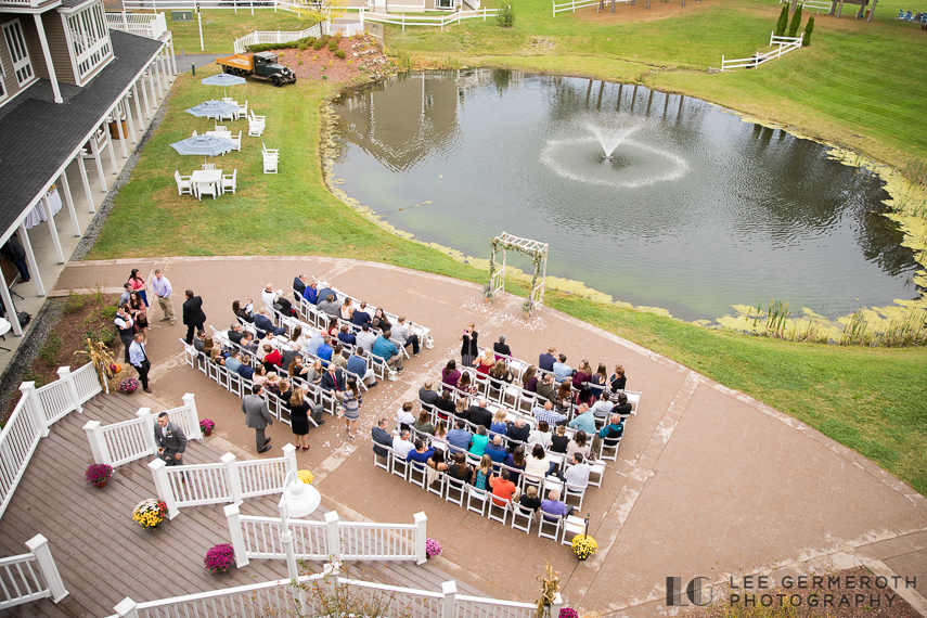 Ceremony location from above -- Mount Ascutney Resort Wedding by Lee Germeroth Photography