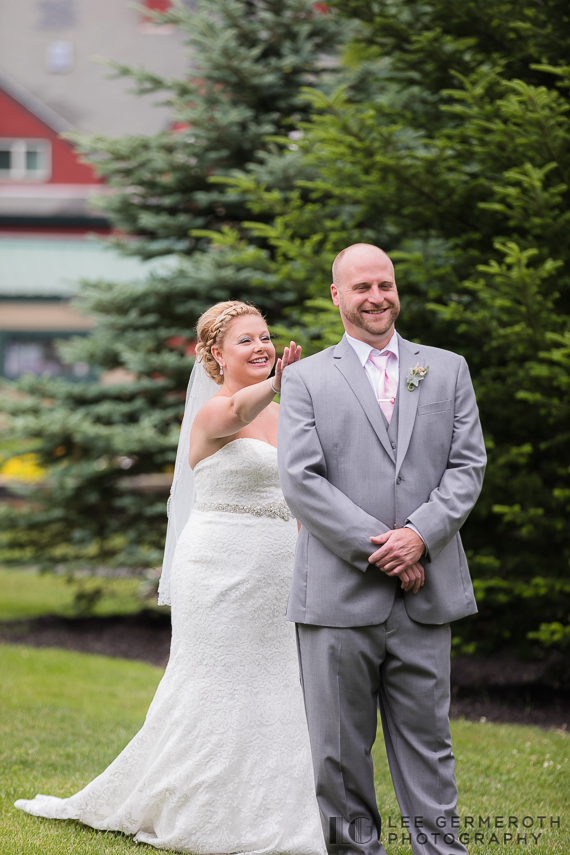 First Look -- Mount Snow Grand Summit Resort Wedding by Lee Germeroth Photography