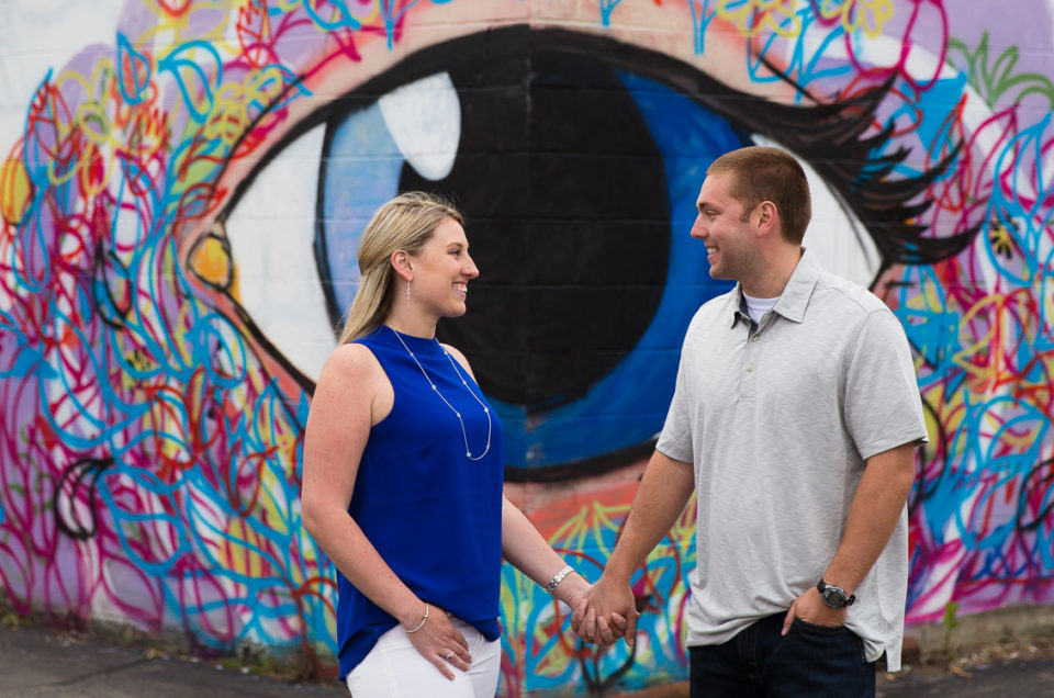 Jen & Jared’s Urban and Natural Engagement Session | Keene, NH