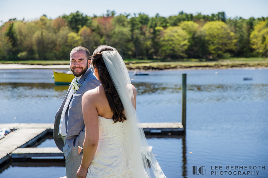 First Look -- Nonantum Resort Kennebunkport Maine Wedding by Lee Germeroth Photography