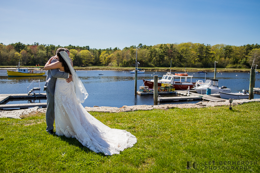 First Look -- Nonantum Resort Kennebunkport Maine Wedding by Lee Germeroth Photography