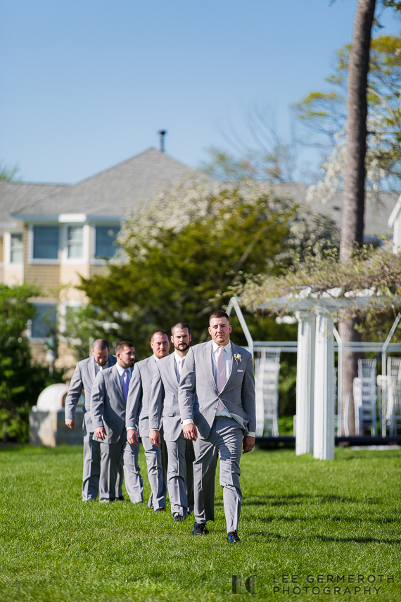 Groom Entrance -- Nonantum Resort Kennebunkport Maine Wedding by Lee Germeroth Photography