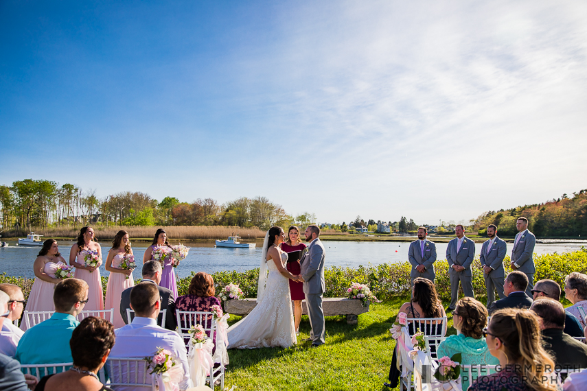 Ceremony -- Nonantum Resort Kennebunkport Maine Wedding by Lee Germeroth Photography