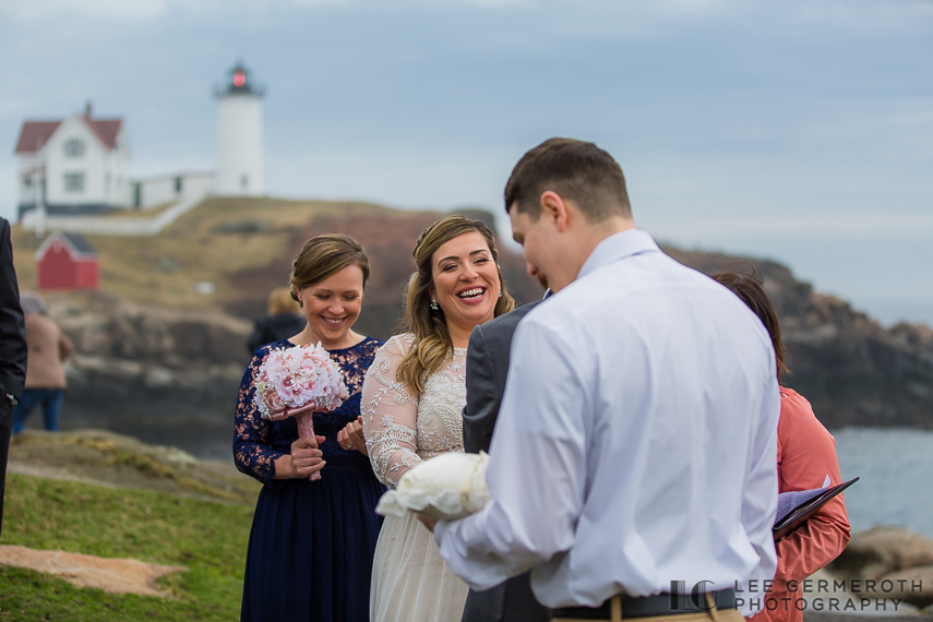 Intimate Ceremony -- Nubble Lighthouse Intimate Wedding by Lee Germeroth Photography