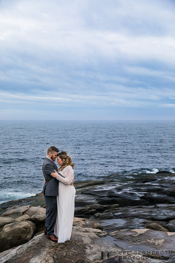 Creative Portrait -- Nubble Lighthouse Intimate Wedding by Lee Germeroth Photography