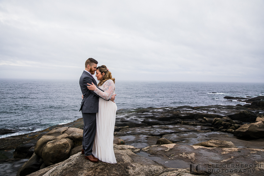 Creative Portrait -- Nubble Lighthouse Intimate Wedding by Lee Germeroth Photography