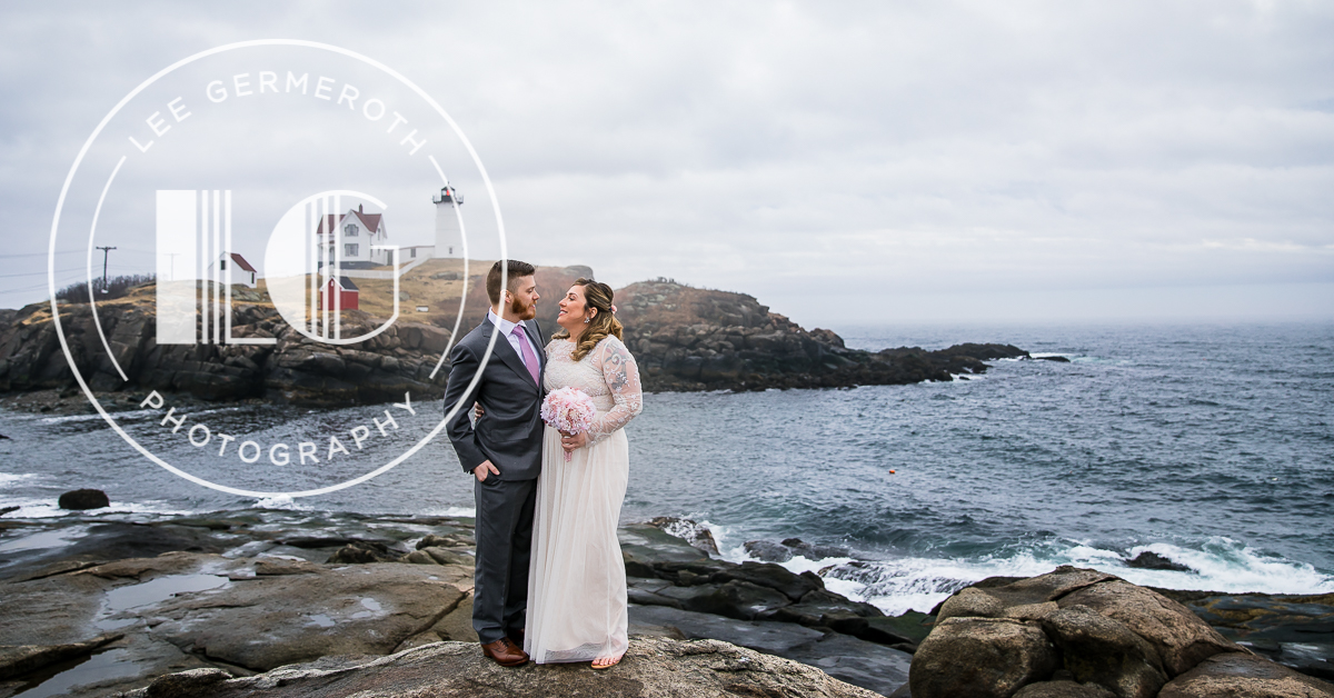 Nubble Lighthouse Intimate Wedding by Lee Germeroth Photography