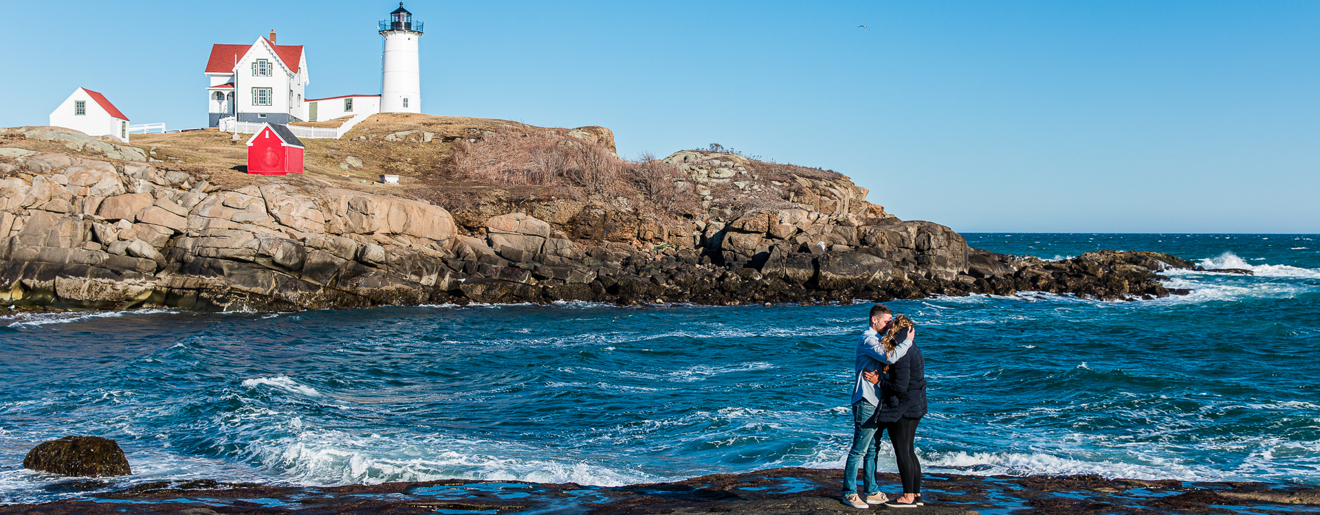Nubble Lighthouse Proposal Session in York Maine by Lee Germeroth Photography