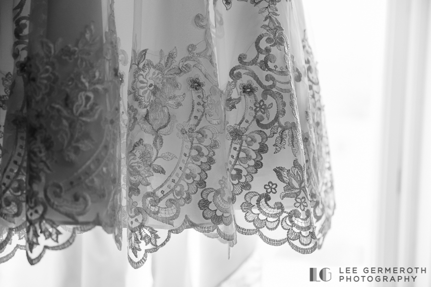 Bride's dress detail -- Omni Mount Washington Resort Wedding Photography by Lee Germeroth Photography