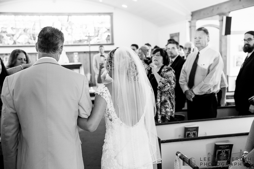 Walking Down the Aisle - Popponesset Inn Wedding on Cape Cod, MA by Lee Germeroth Photography