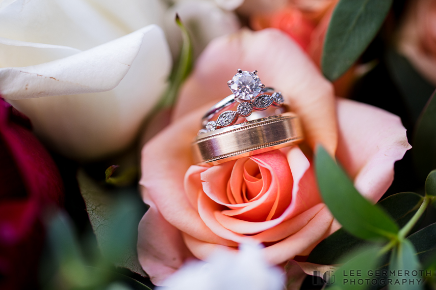 Ring Detail -- Portsmouth NH Ceremony & Andover Country Club Wedding by Lee Germeroth Photography