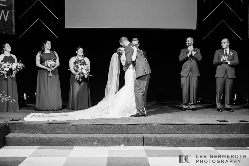 First Kiss -- Portsmouth NH Ceremony & Andover Country Club Wedding by Lee Germeroth Photography