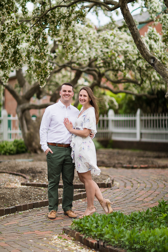 Prescott Park Garden -- Portsmouth NH Engagement Session by Lee Germeroth Photography