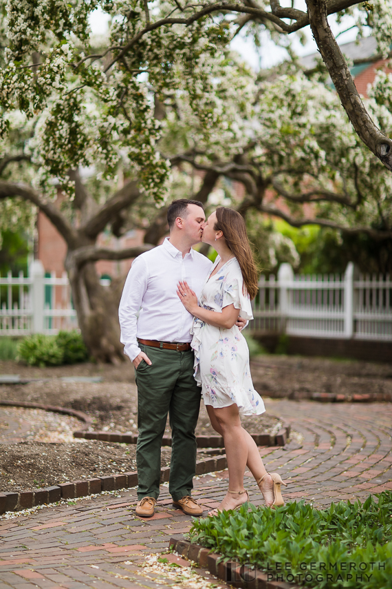Prescott Park Gardens -- Portsmouth NH Engagement Session by Lee Germeroth Photography